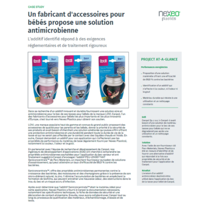 Un fabricant d'accessoires pour bébés propose une solution antimicrobienne