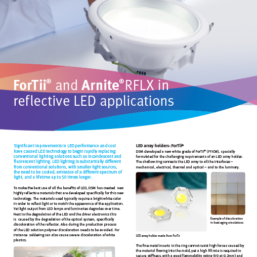 ForTii® and Arnite® in reflective LED applications