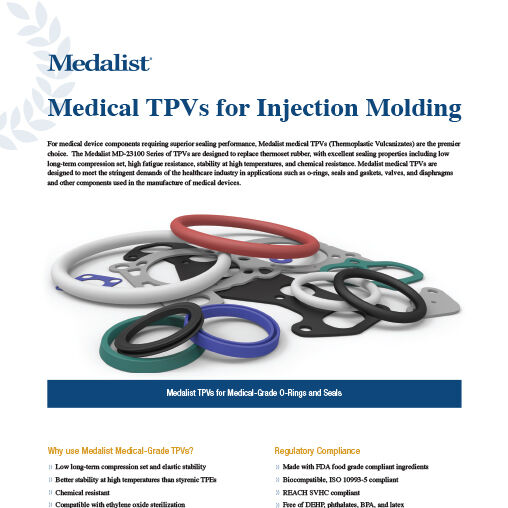 Medalist Medical TPVs for Injection Molding