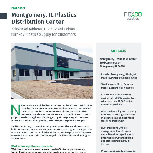 Montgomery, IL Plastics Distribution Center