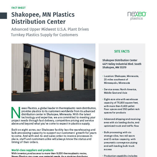 Shakopee, MN Plastics Distribution Center