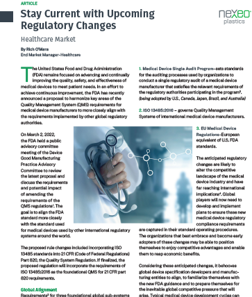 Stay Current with Upcoming Regulatory Changes