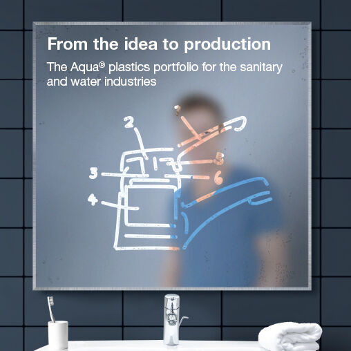 The Aqua plastics portfolio for the sanitary and water industries
