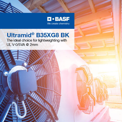 Ultramid® B35XG8 BK The ideal choice for lightweighting with UL V-0/5VA @ 2mm