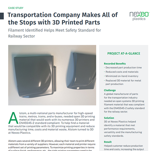 Transportation Company Makes All of the Stops with 3D Printed Parts