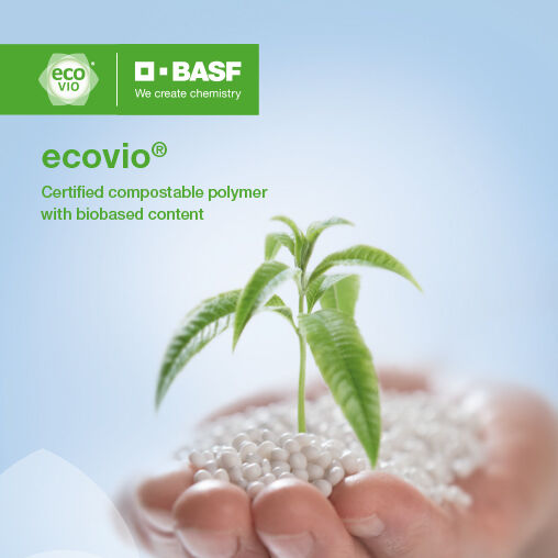 ecovio Certified compostable polymer with biobased content