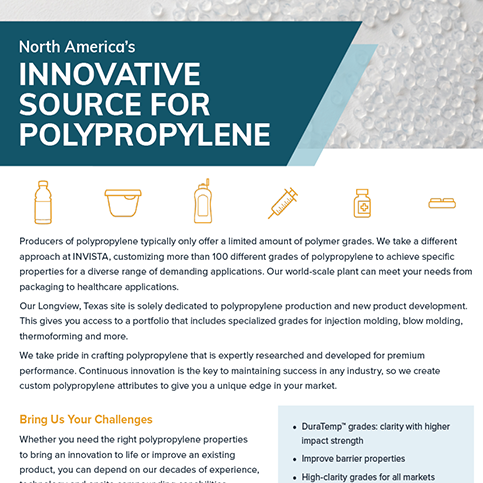 Innovative Source for Polypropylene