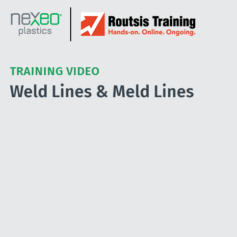 Definition of weld vs. meld and how the material flow front affects part strength.