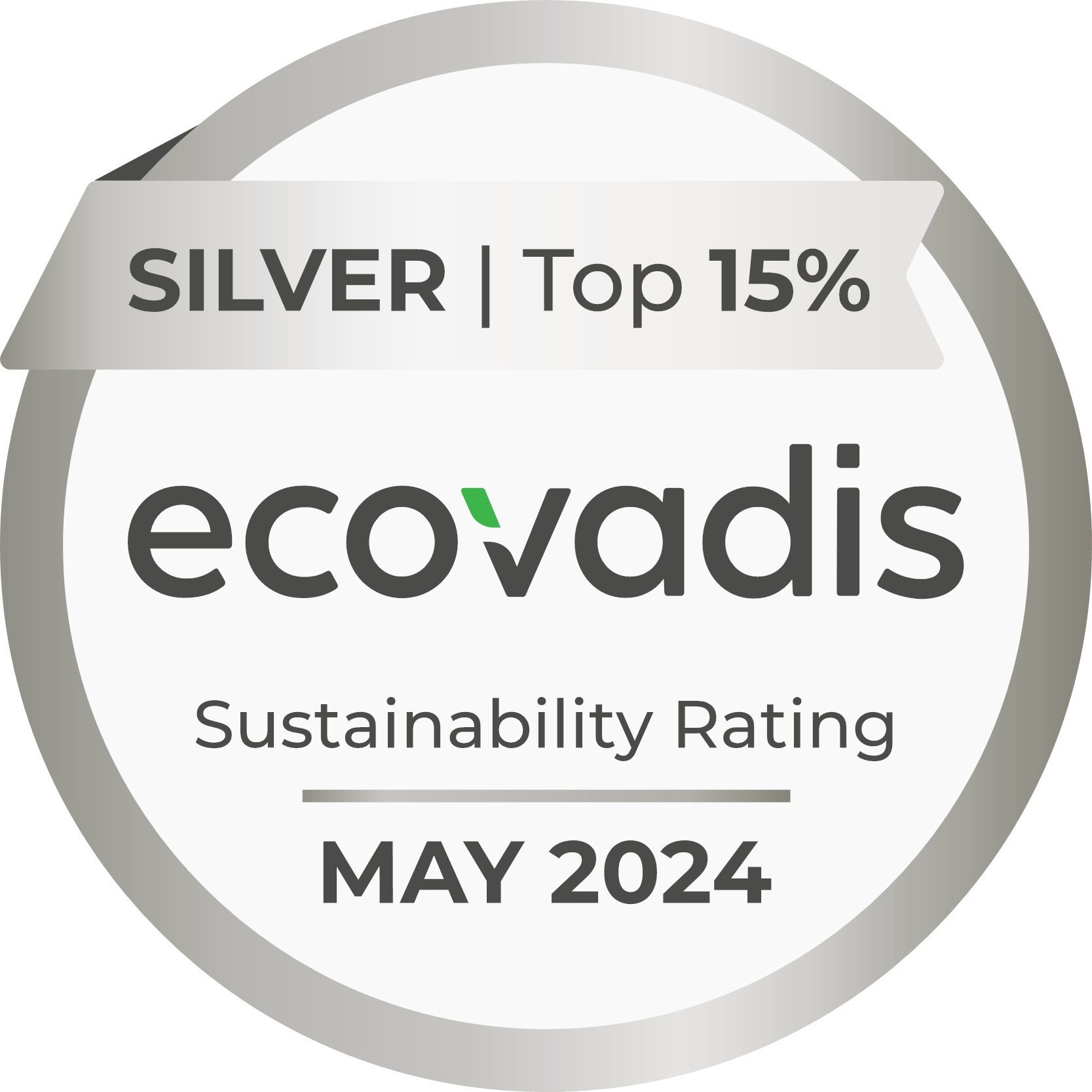 2023 Ecovadis Sustainability Rating: Silver– United States and Canada